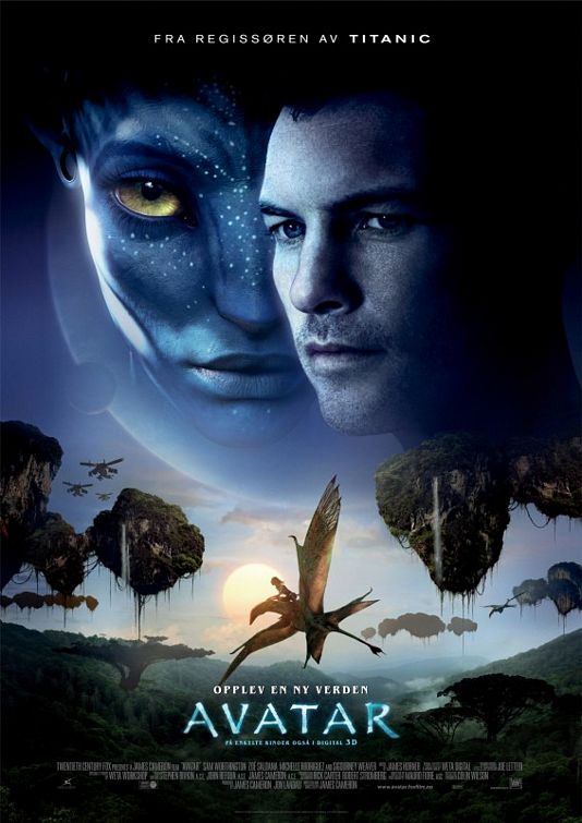Avatar Movie Poster English. NOTE: I viewed the movie in